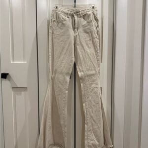 Altar’d State Cream Flared Jeans